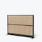 Luxor Grove Modular Wall Room Divider System - Black Frame - 70in X 48in - Wood Wall MW-7048-WB - alternate 1